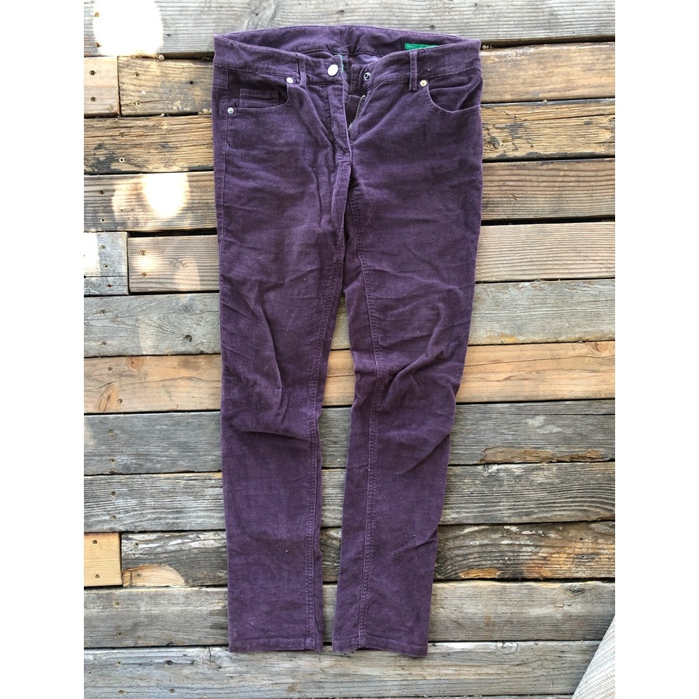 United Colors of Benetton, purple corduroy pants, Size: 26
